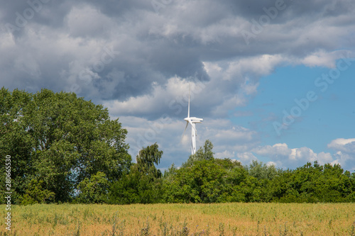 Windmill in the Danish landscape