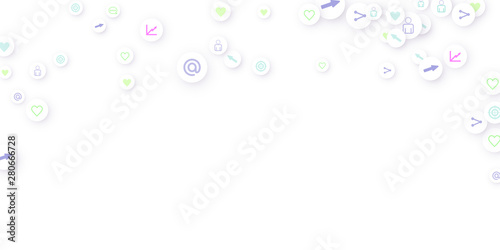 Social media marketing, Communication concept.