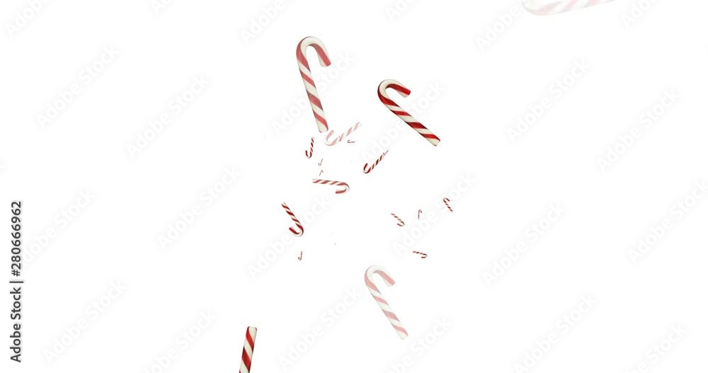 Flying Christmas Sweets (Candy Stuffs) against Transparent Background Flying Christmas Sweets (Candy Stuffs) against Transparent Background