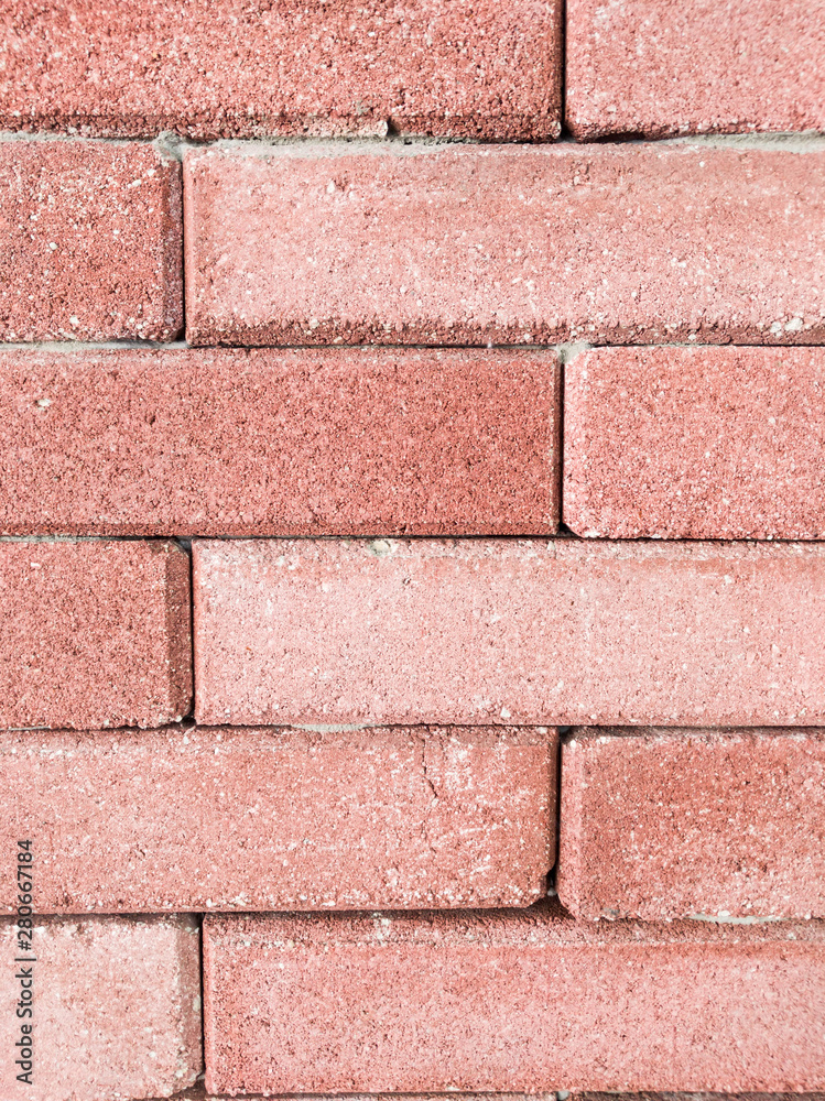 Obraz premium red brick, brickwork, wall, porous, red