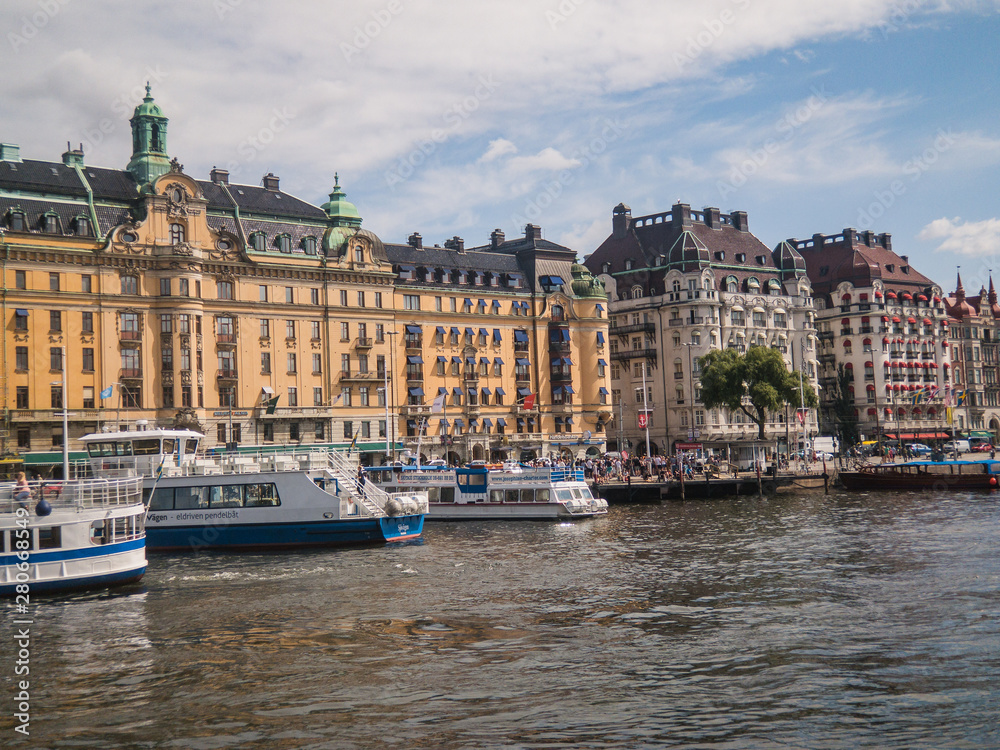 canal in stockholm sweden