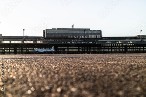 Photography The Berlin Tempelhof Airport was one of the first airports in Berlin, Germany