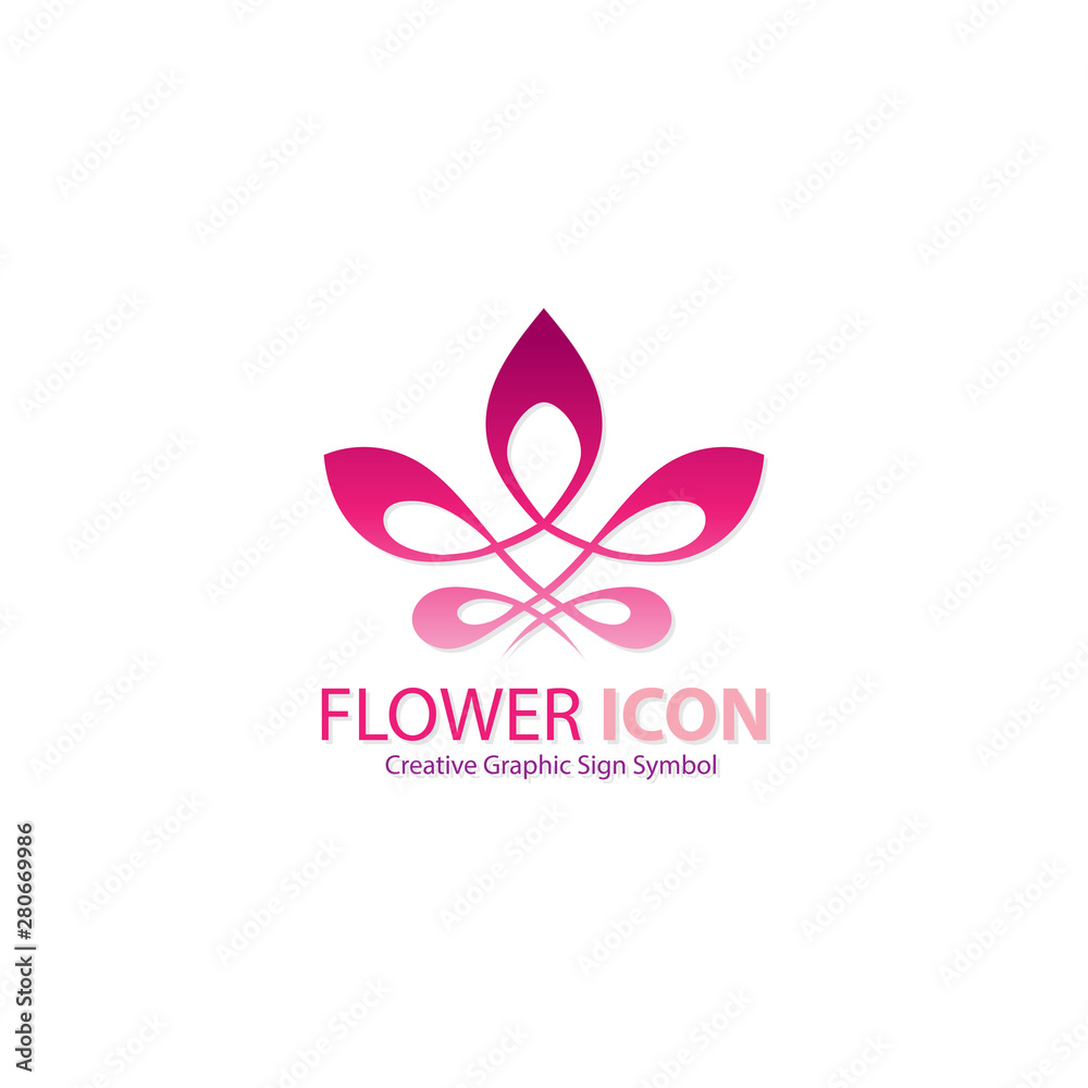 flower icon sign symbol logo graphic design