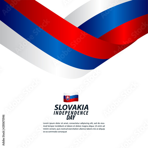 Free Download Slovakia Independence Day Celebration Vector Template Design Illustration - GFXLoad