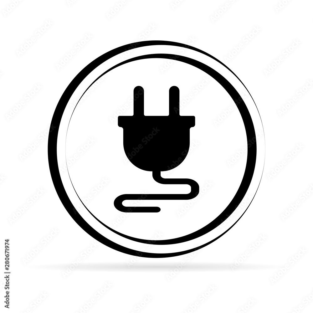 black electric icon, vector illustration, button, logo, emblem black electric icon, vector illustration, button, logo, emblem