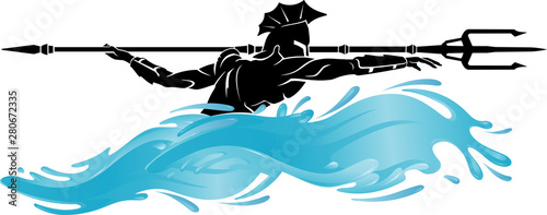 Ocean Warrior Fantasy with Trident