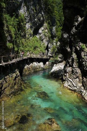 Fototapeta Naklejka Na Ścianę i Meble -  Vintgar Valley in Bled Slovenia