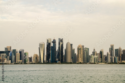 Doha's Corniche in West Bay, Doha, Qatar - Skyscrapers / Buildings