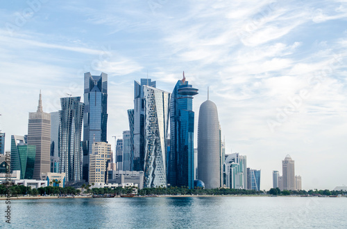 Doha's Corniche in West Bay, Doha, Qatar - Skyscrapers / Buildings