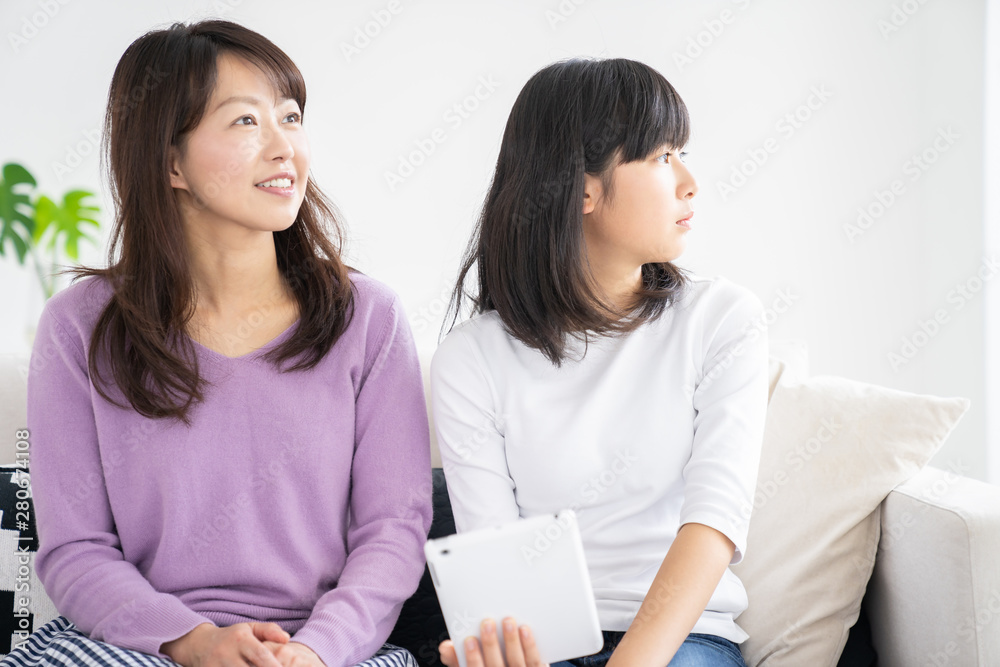 親子とタブレット 親子とタブレット
