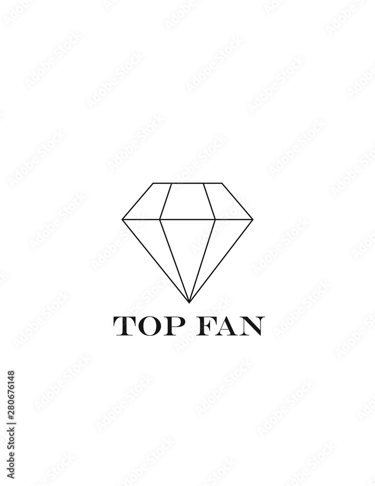 Top Fan Badge Stock-Vektorgrafik | Adobe Stock