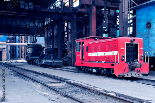 The landscape of a steelmaking plant