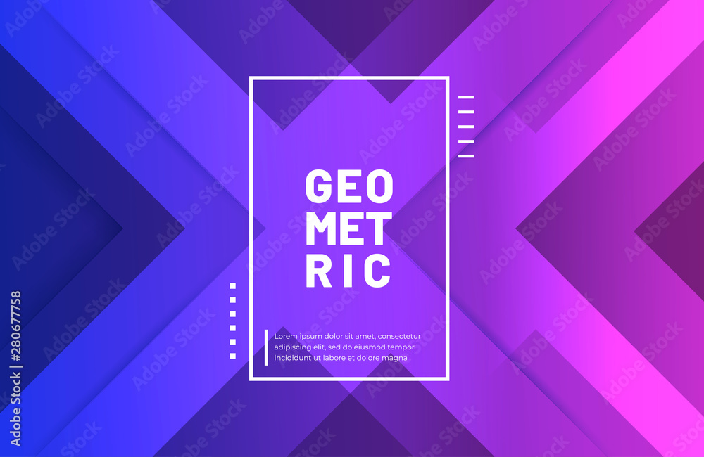 Abstract geometric background in blue and purple gradient color. Modern concept background Abstract geometric background in blue and purple gradient color. Modern concept background