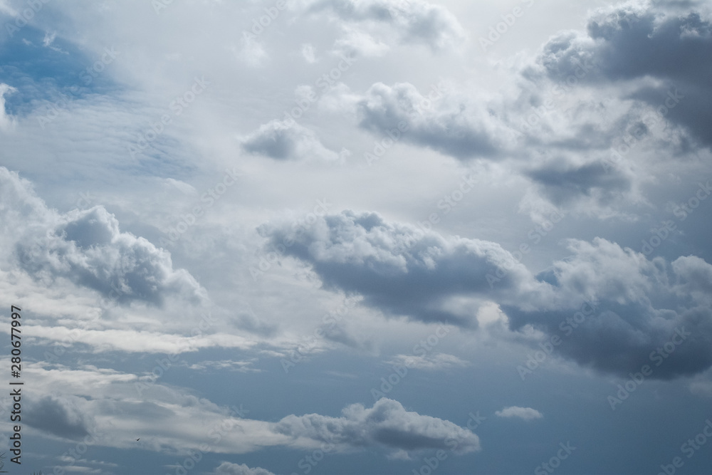 white fluffy monsoon clouds in the sky after rainfall. at Rajkot, Gujarat, India. white fluffy monsoon clouds in the sky after rainfall. at Rajkot, Gujarat, India.