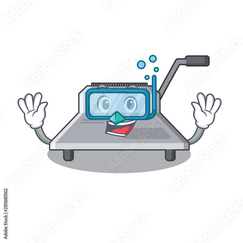 Diving binding machine in the cartoon shape