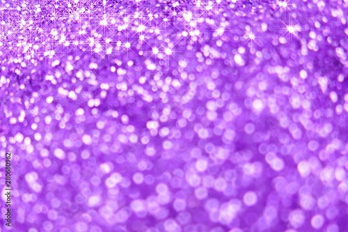 glitter  macro background.texture of purple shine. Festive shiny background.