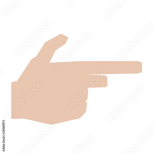 Handzeichen Waffe, Pistole