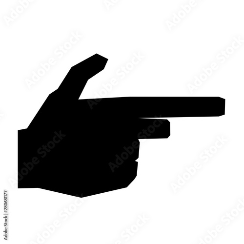 Handzeichen Waffe, Pistole
