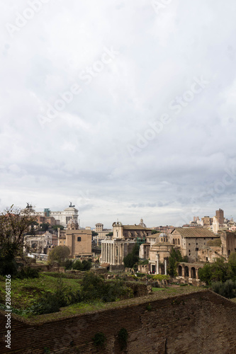 Buildings of the monumental center of Rome