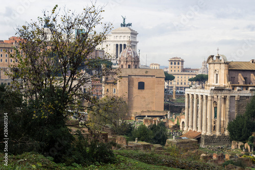 Buildings of the monumental center of Rome