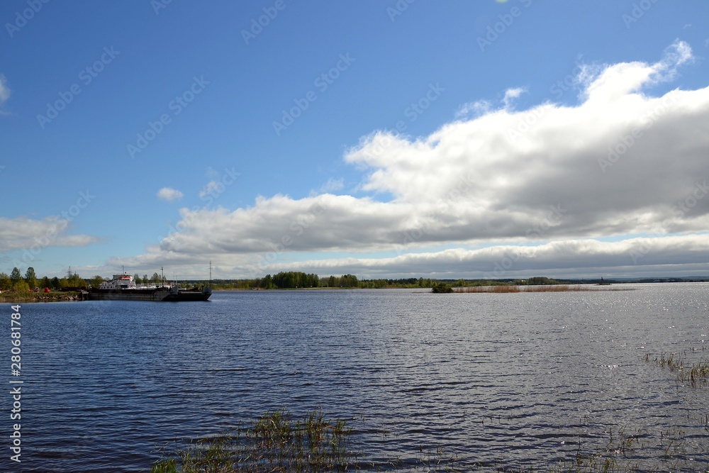 The Volga-Baltic canal near the town of Vytegra
