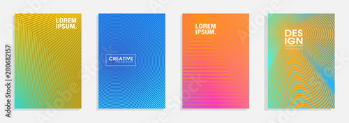 Set of Minimal Geometric Halftone Gradients for Presentation, Magazines, Flyers, Annual Reports, Posters and Business Cards. Vector EPS 10