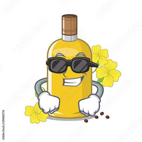 Super cool canola oil in the mascot shape