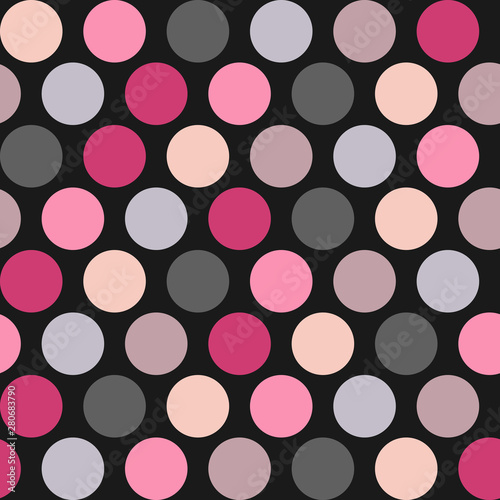 Vector seamless background with multicolored  geometric shapes