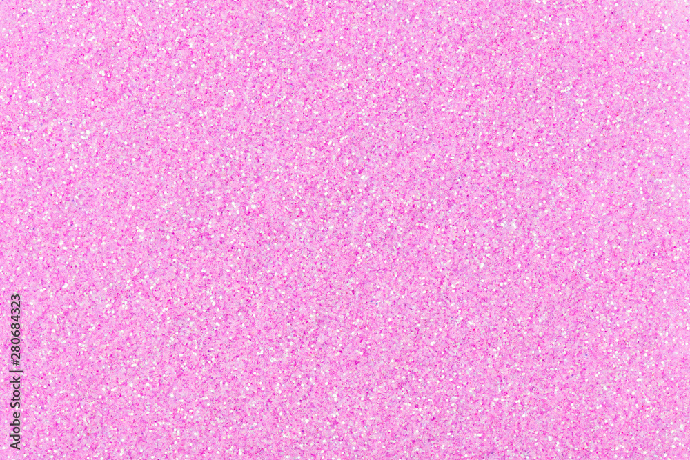 Glitter texture in light pink colour, background for Christmas