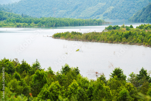 Summer scenery of "sichuan-tibet line" in southern anhui province, China