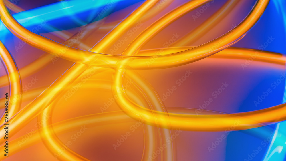 Neon Orange Abstract Backgrounds