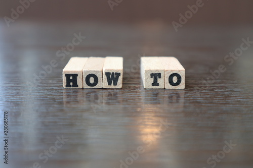 英語文字ブロック・HOW TO