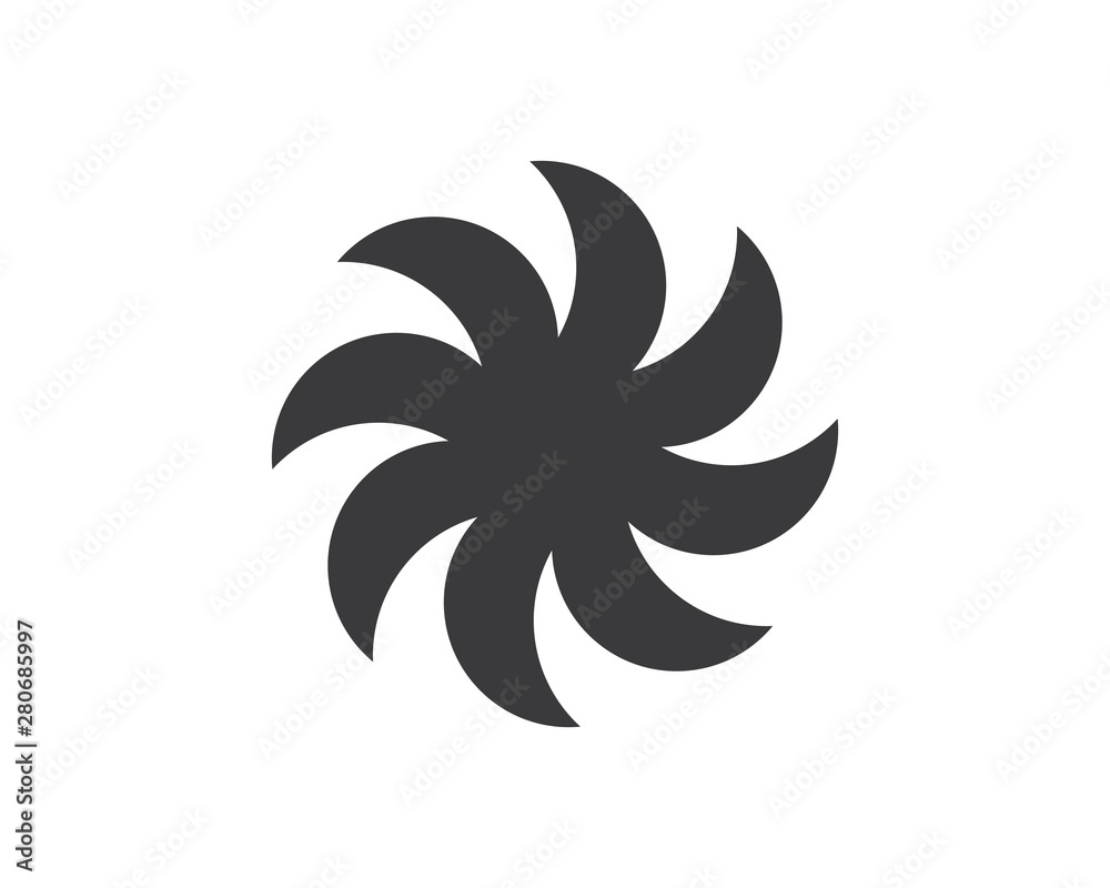 vortex logo icon wave and spiral vector vortex logo icon wave and spiral vector