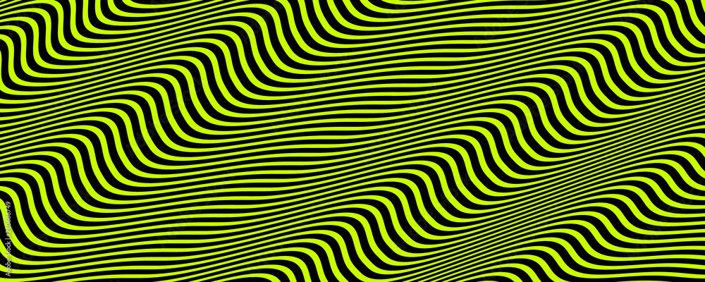 Abstract digital wallpaper, wavy green texture