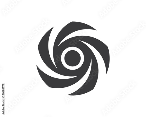 vortex logo icon wave and spiral vector