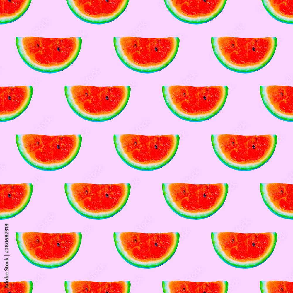 Seamless pattern. Watermelon. Use for t-shirt, greeting cards, wrapping paper, posters, fabric print. Seamless pattern. Watermelon. Use for t-shirt, greeting cards, wrapping paper, posters, fabric print.