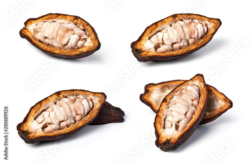 set of cocoa pod
