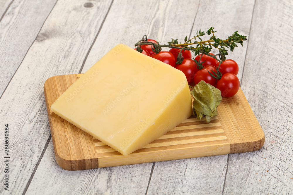Hard parmesan cheese piece Hard parmesan cheese piece