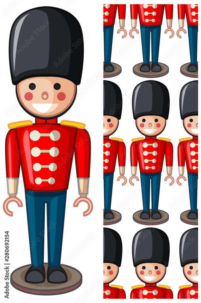 Naklejka premium Seamless design pattern isolated on white