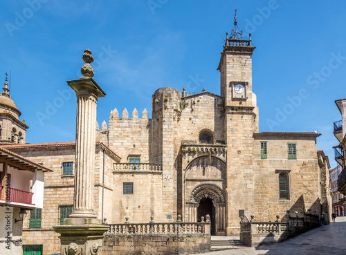 View at the Portal of Saint Martin Cathedral of Ourense in Spain