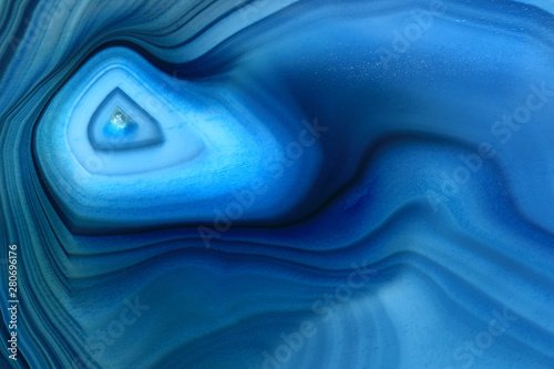 Detail of a blue agate stone photo