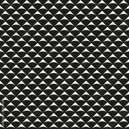 Seamless black and white geometric pattern.