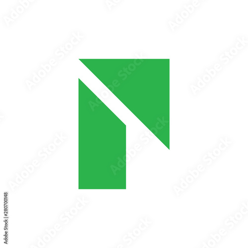 Free Download letter p triangle geometric simple logo vector - GFXLoad