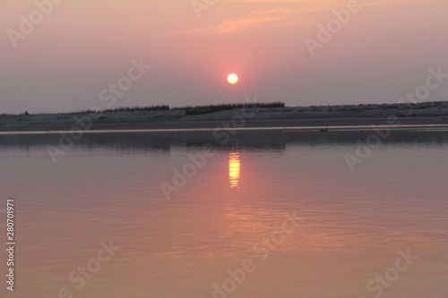 sunset on the lake © Ramesh