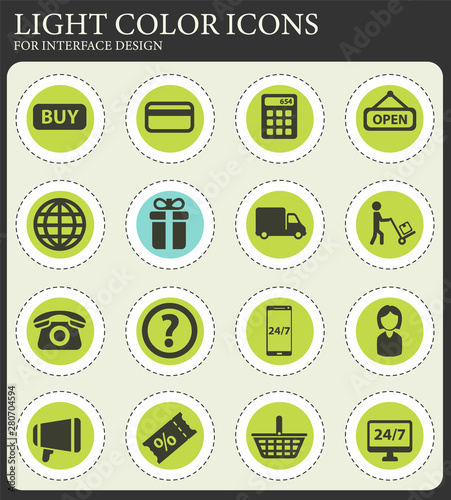 E-commerce simply icons