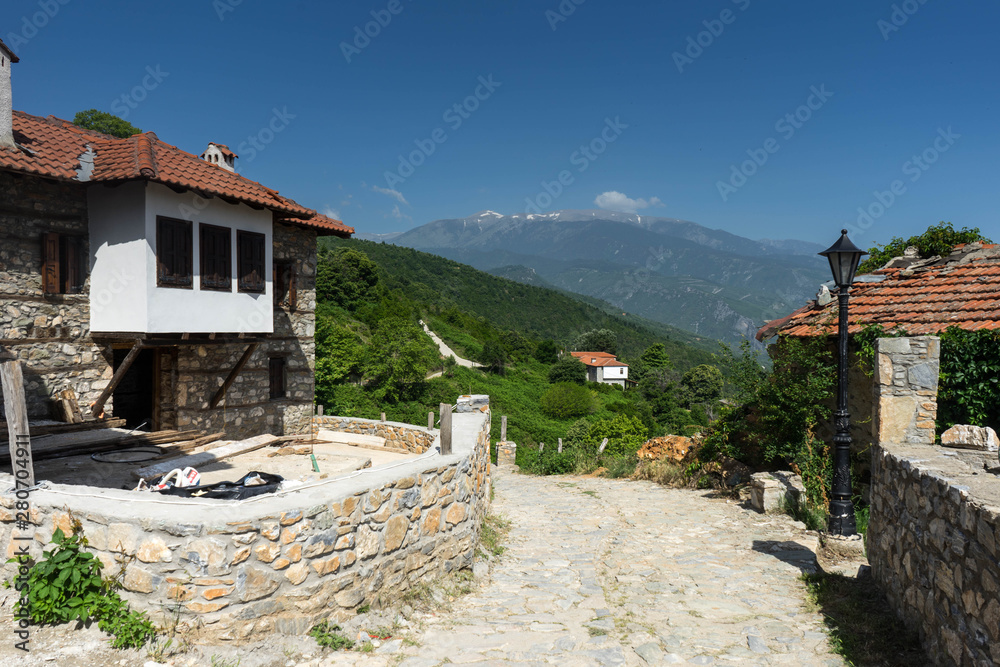 Palaios Panteleimonas, traditional greek village near the town of Platamonas, Olypus Riviera in Greece