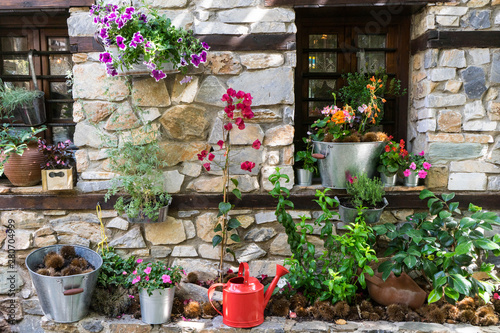 Fototapeta Naklejka Na Ścianę i Meble -  Palaios Panteleimonas, traditional greek village near the town of Platamonas, Olypus Riviera in Greece