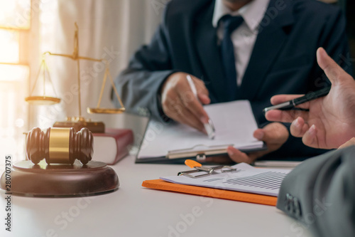 businessman working with documents in office