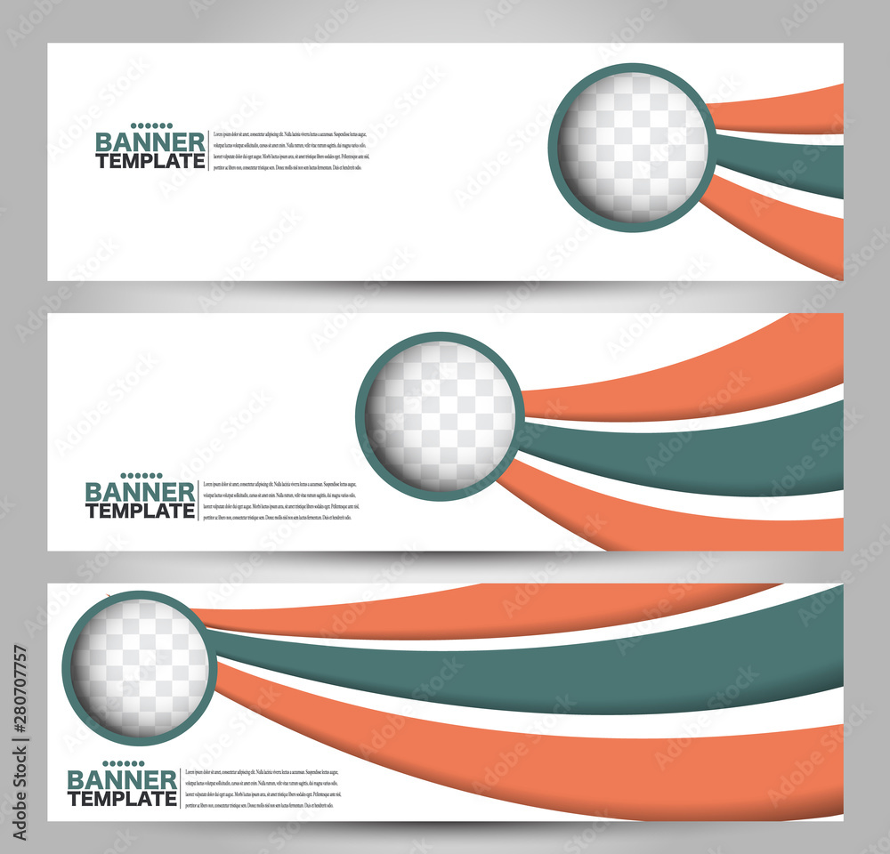 Banner template. Abstract background for design, business, education, advertisement. Orange and green color. Vector illustration. Banner template. Abstract background for design, business, education, advertisement. Orange and green color. Vector illustration.