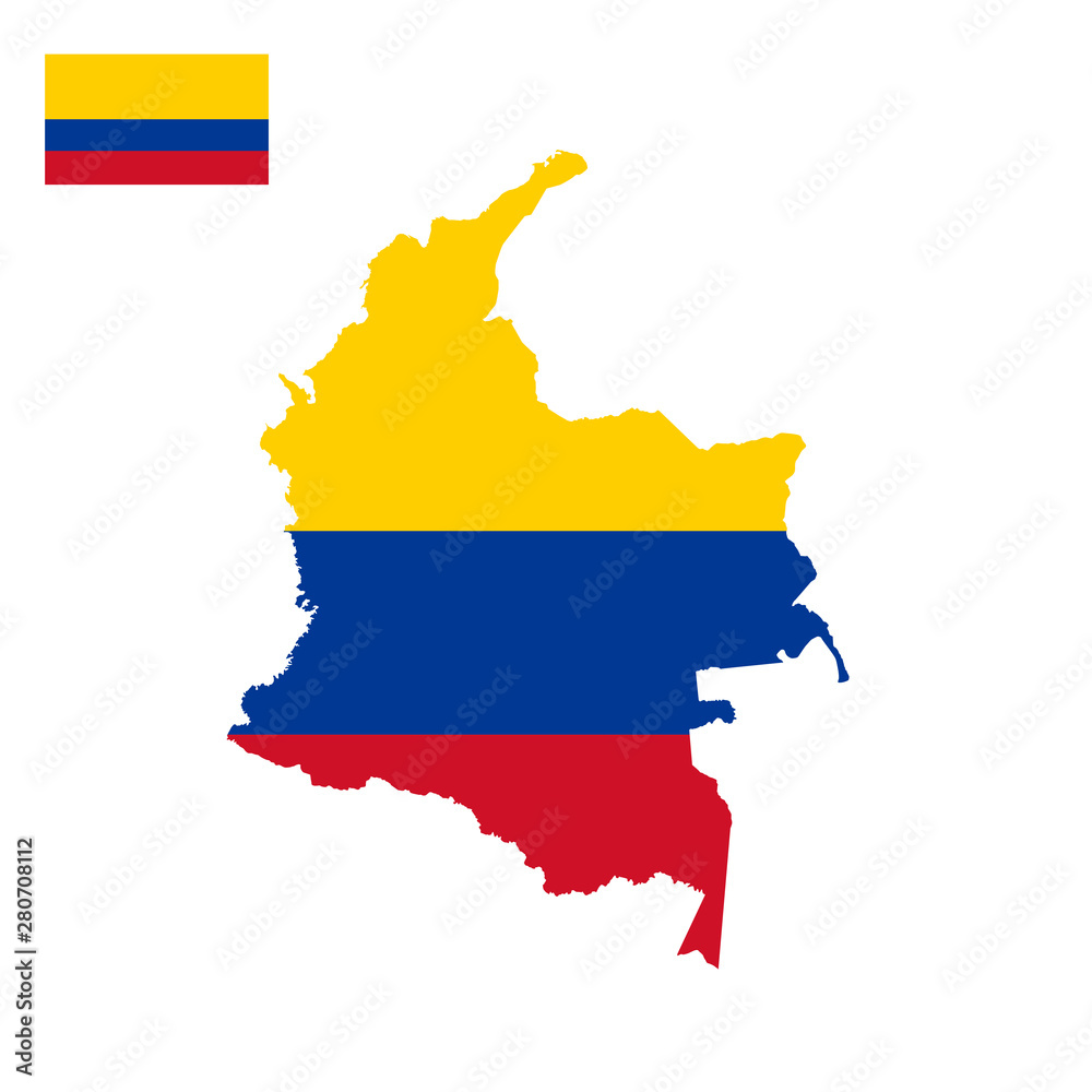 Fototapeta premium colombia map